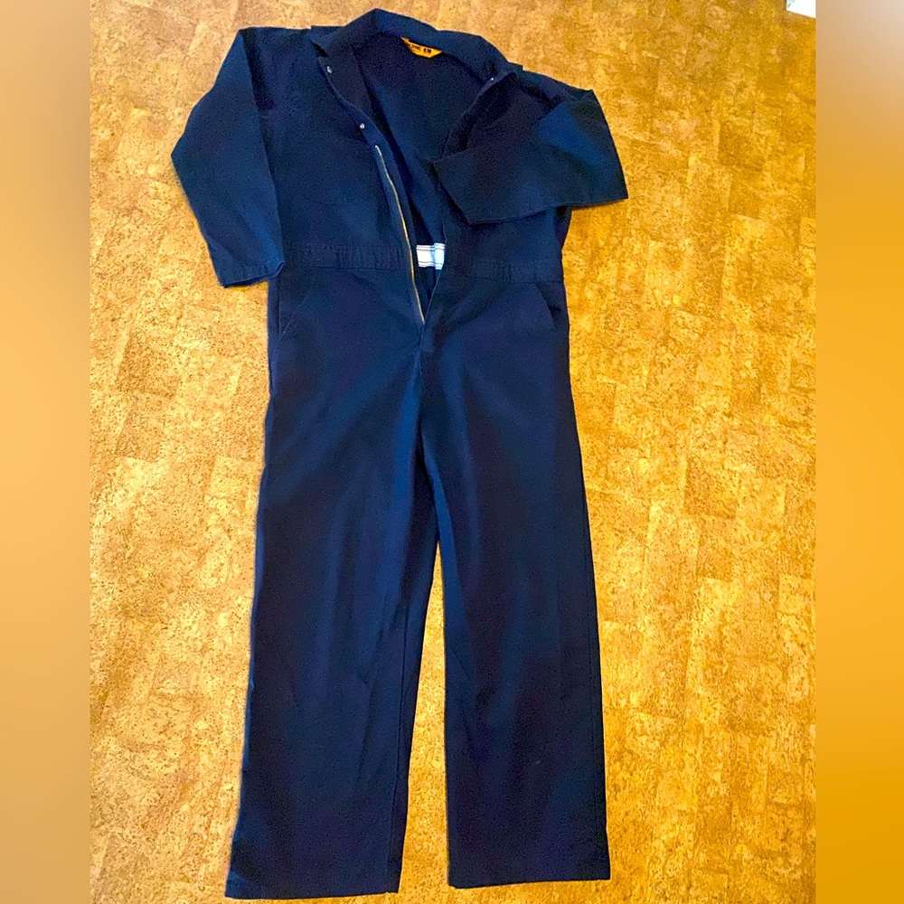 Men’s navy Berne one piece work suit size large